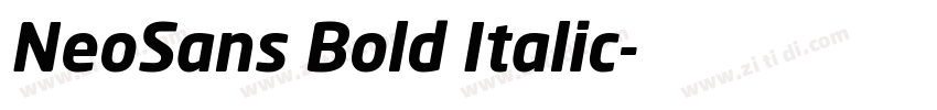 NeoSans Bold Italic字体转换
